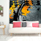 Printed Blackout Abstract Roller Blinds for Window- Tree Art