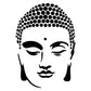 Buddha Face Design Stencil for Wall Painting (KDMD1482)