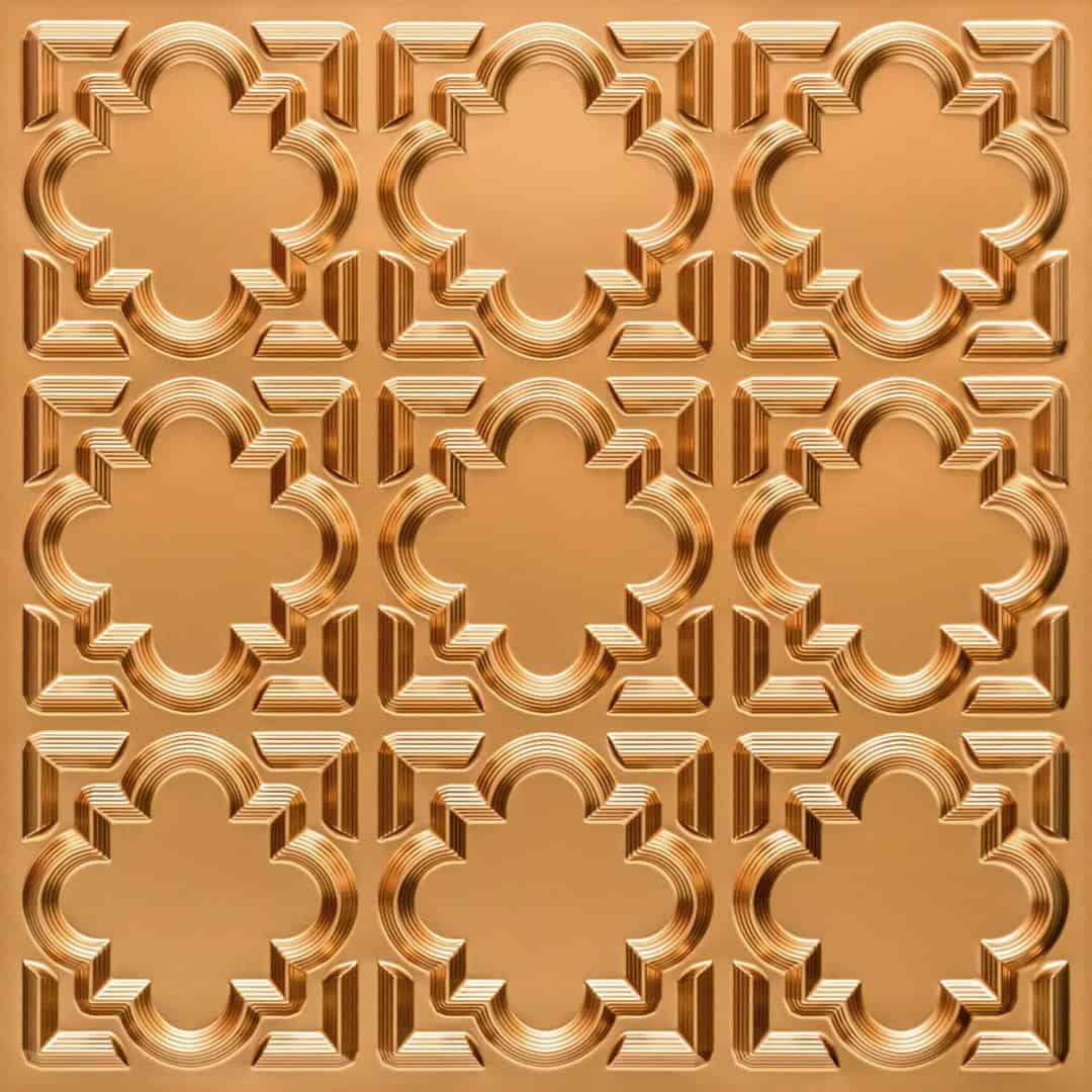 Modern PVC False Ceiling - 60x60 cm Quatrefoil Design