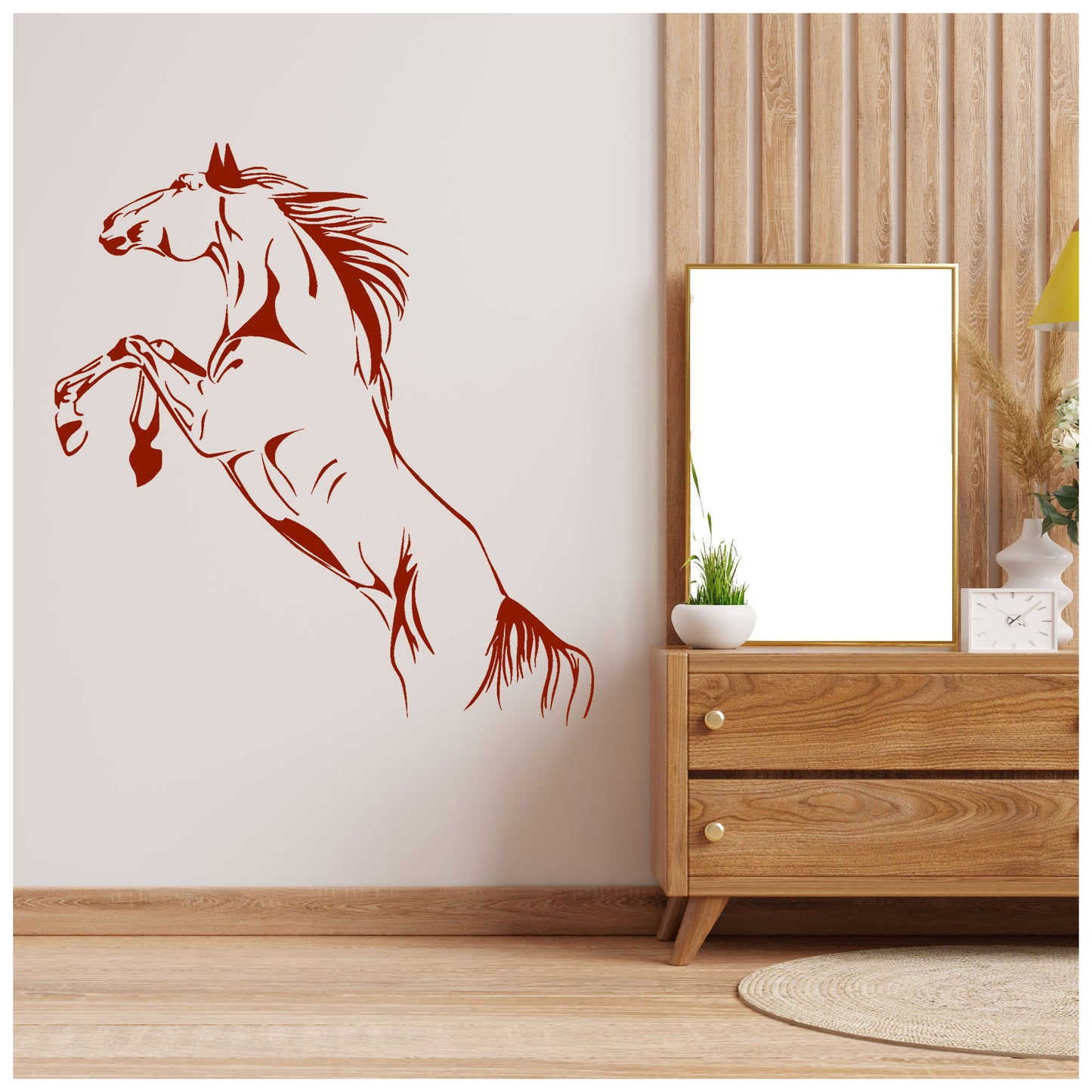 Running Horse Wall Stencil (KHSNT392)