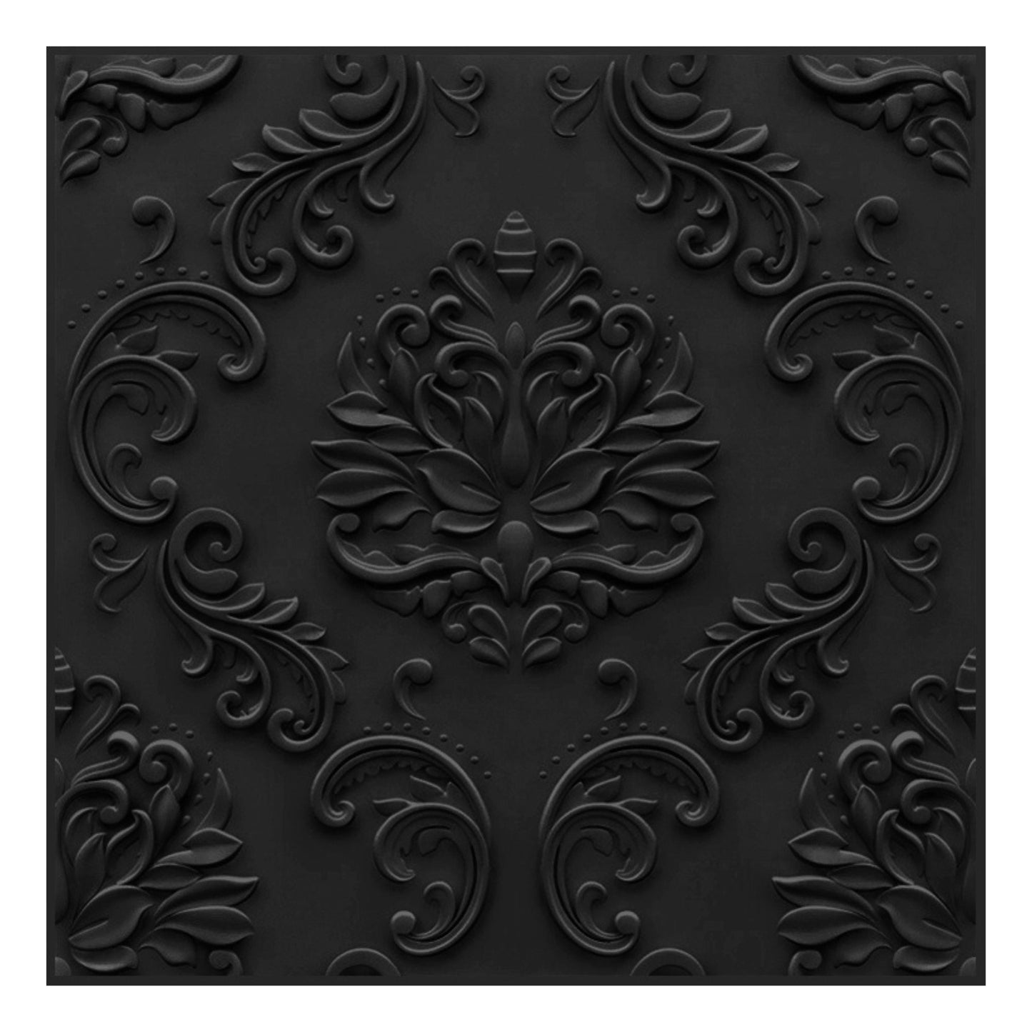 3D Self Adhesive Wall Panel -Damask Design -50x50 cm