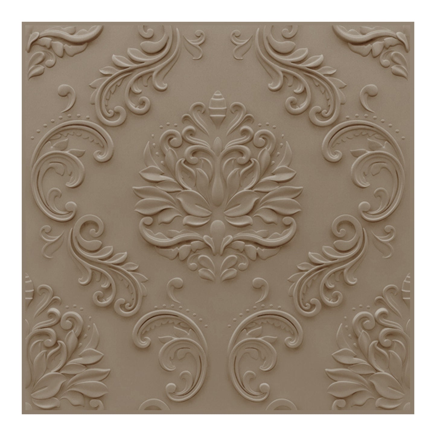 3D Self Adhesive Wall Panel -Damask Design -50x50 cm