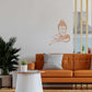 Lord Buddha Wall Stencil (KHS328) Size- 40x60cm