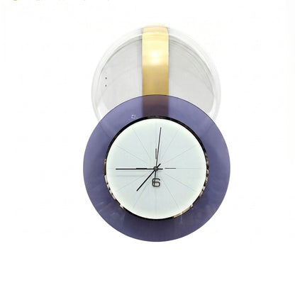 Relife Metal Wall Clock Antique Decorative Size- 60X40X6 cm | Purple