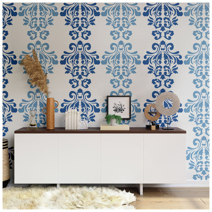 wall stencil. painting