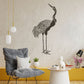 Beautiful Crane Design Stencil for Wall Painting (KDMD1445)