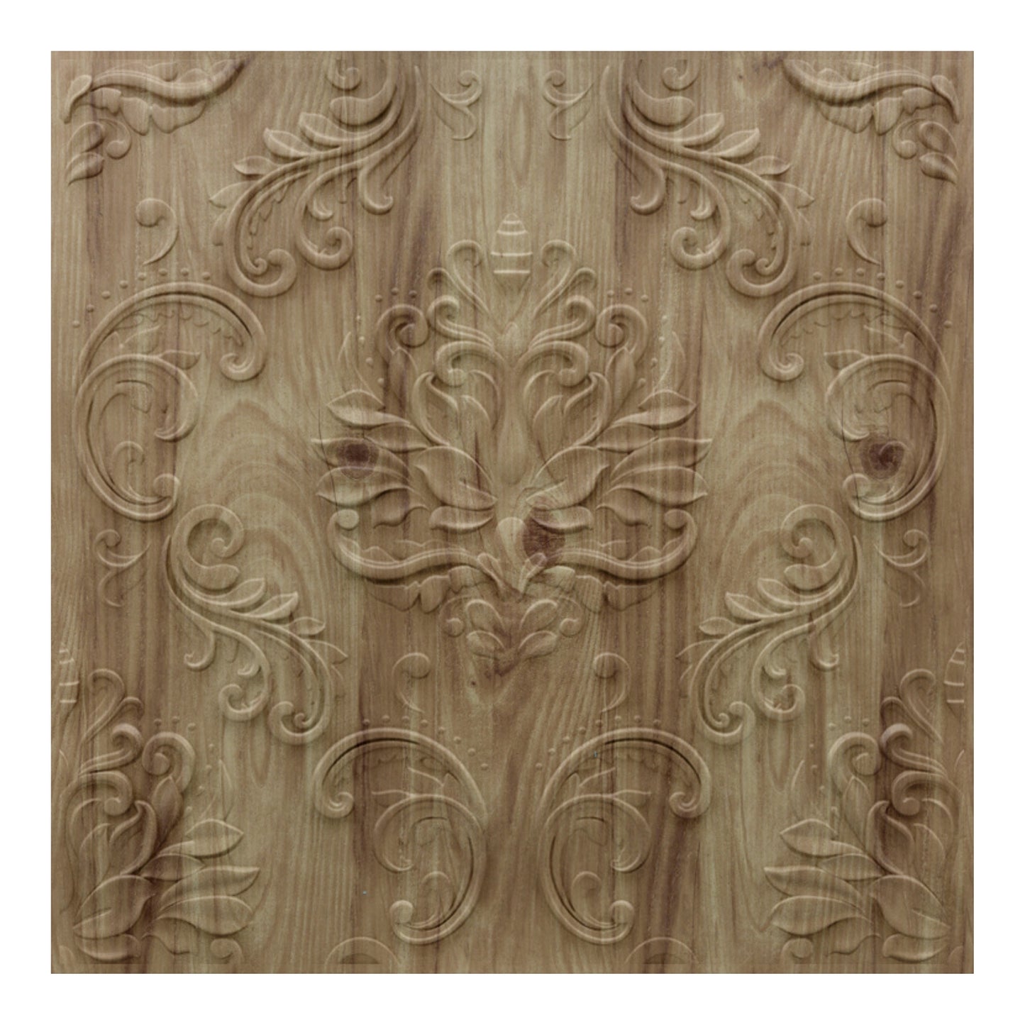 3D Self Adhesive Wall Panel -Damask Design -50x50 cm