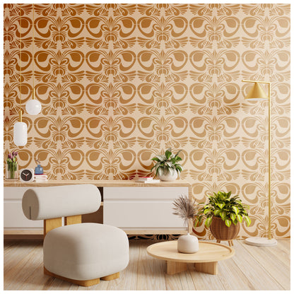 stencil design on wall