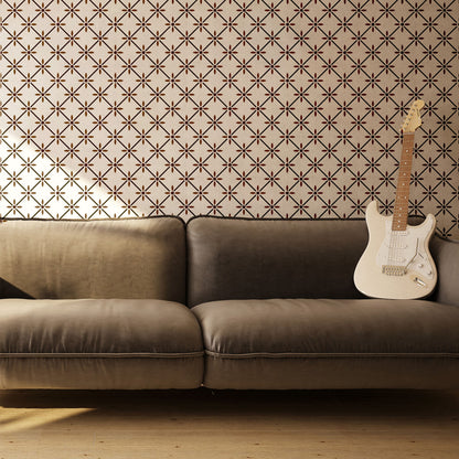 Reusable wall stencil for interior decorating projects