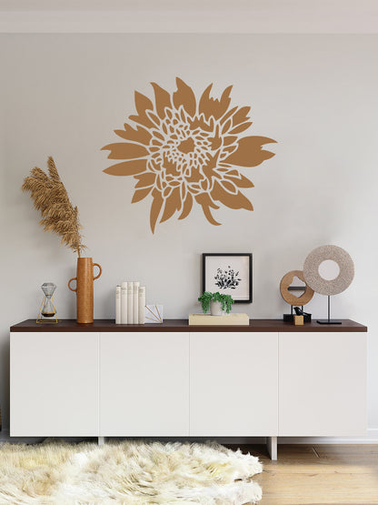 flowers wall stencil