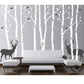 Birch Tree Forest Wall Design Stencil (KHSNT386)