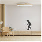 Boy Playing Football Wall Design Stencil (KHSNT134) Size-40x60 cm
