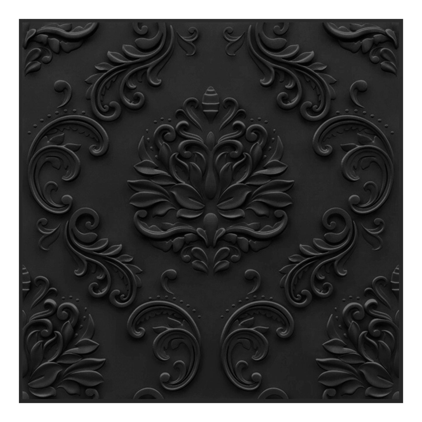 3D Self Adhesive Wall Panel -Damask Design -50x50 cm