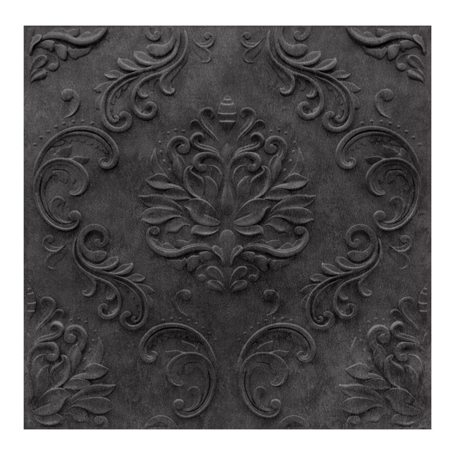 3D Self Adhesive Wall Panel -Damask Design -50x50 cm