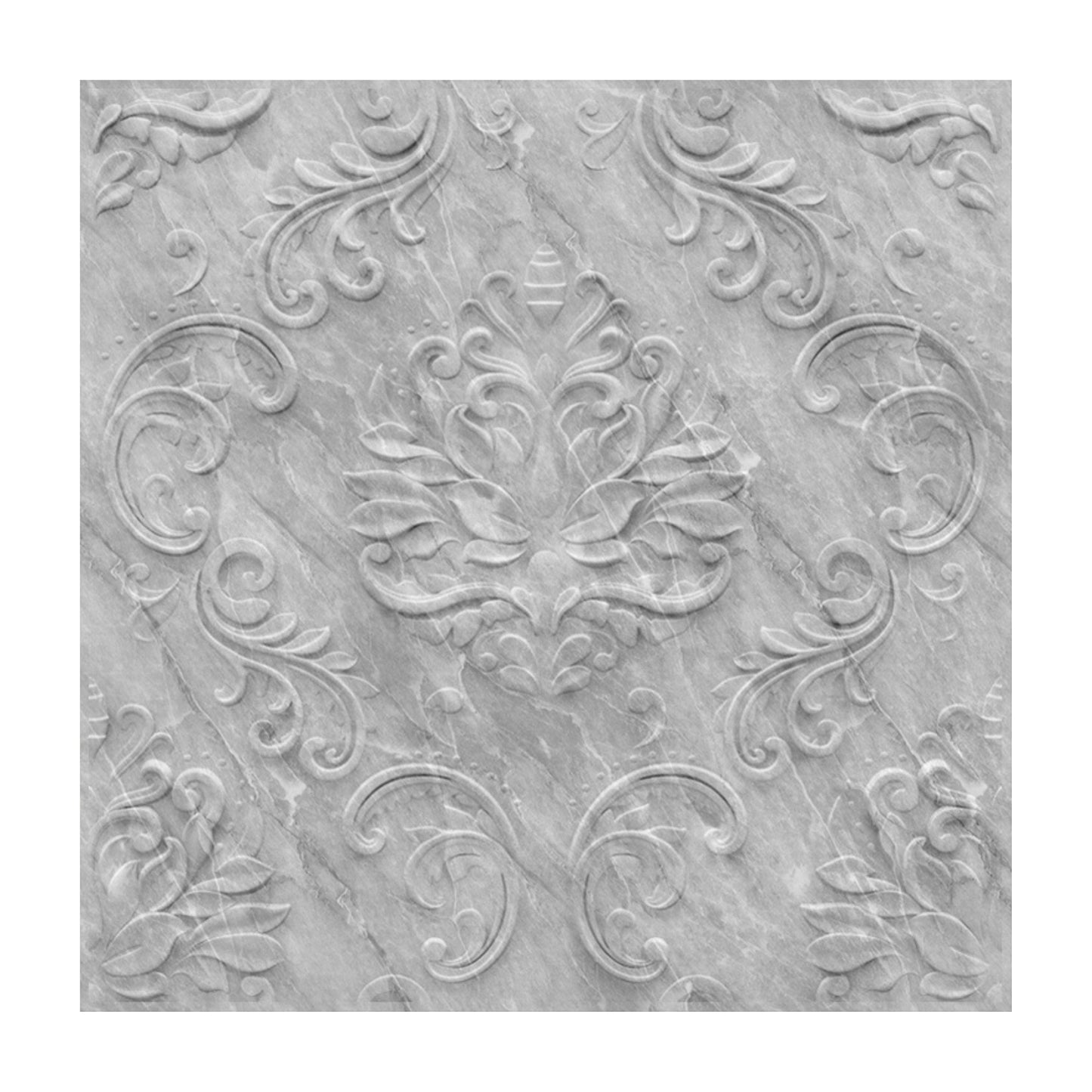 3D Self Adhesive Wall Panel -Damask Design -50x50 cm