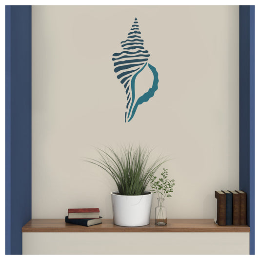 Seaside seashell Design Stencil for Wall Painting (KDMD1498)