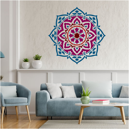 Indian Artistry Mandala Stencil for Wall Painting (KDMD1493)