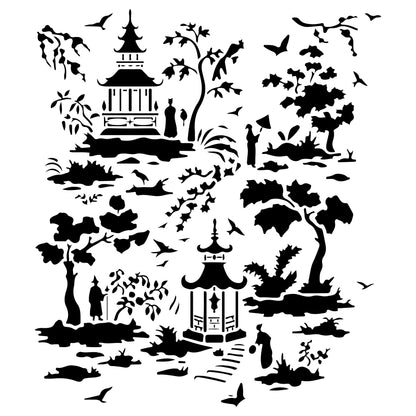 Premium reusable stencil for wall art and craft work