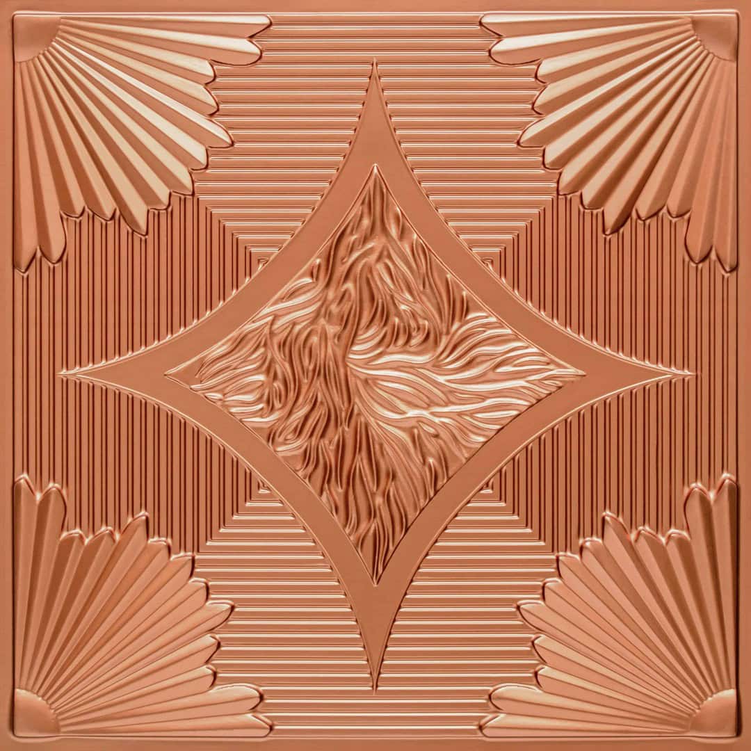 Copper Victorian Design 3D Ceiling Panel