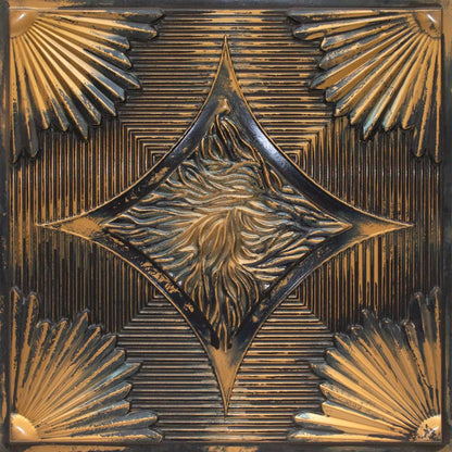 Midnight Gold Victorian Design 3D Ceiling Panel