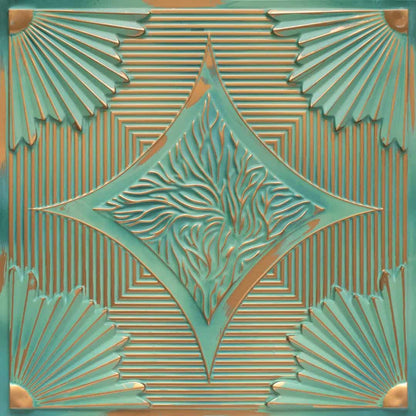 Vintage Tin Victorian Design 3D Ceiling Panel