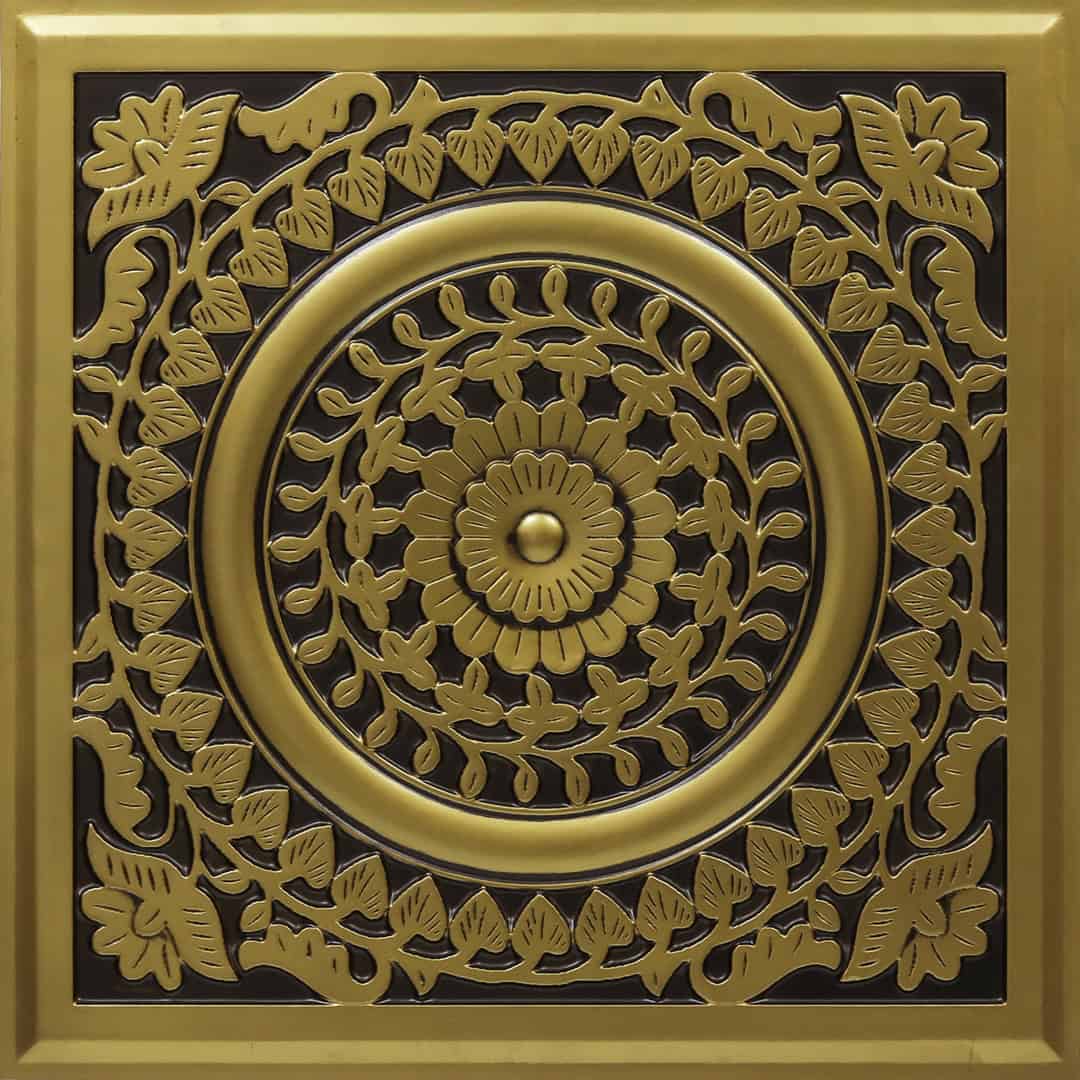 Modern PVC False Ceiling - 60x60 cm Mandala Design