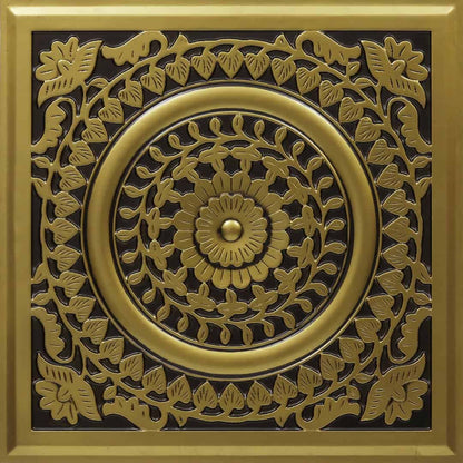 Modern PVC False Ceiling - 60x60 cm Mandala Design