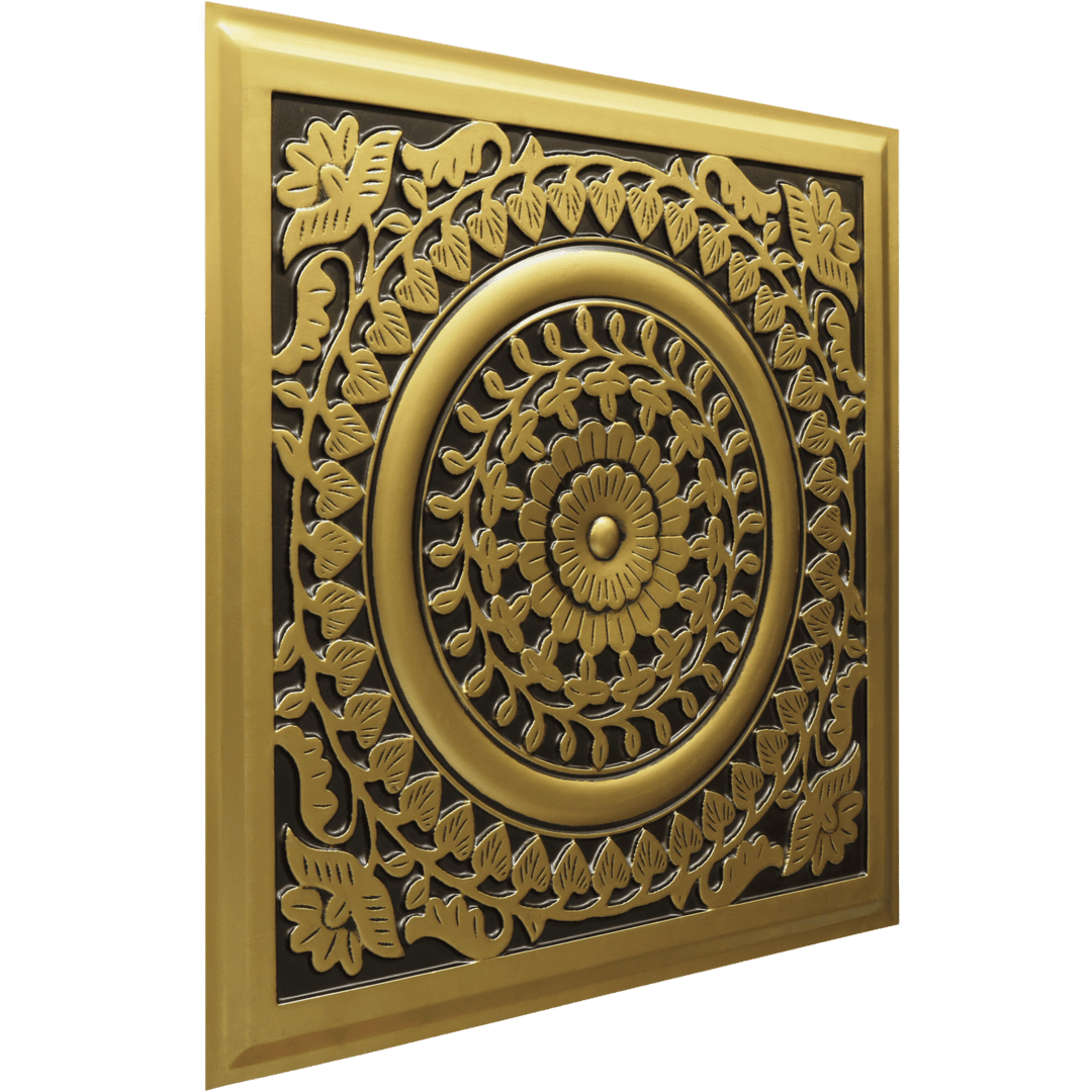 Modern PVC False Ceiling - 60x60 cm Mandala Design