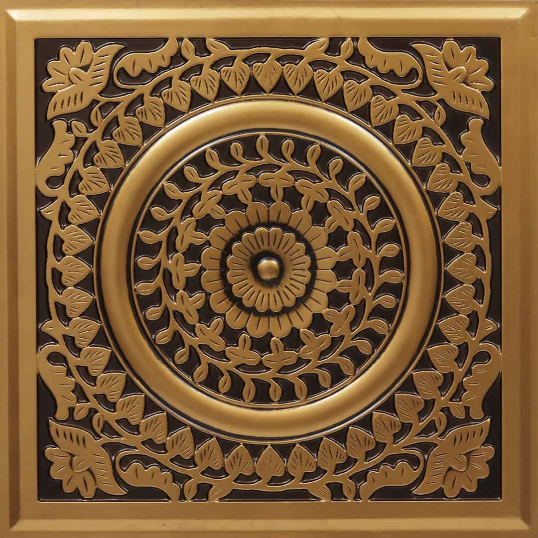 Modern PVC False Ceiling - 60x60 cm Mandala Design