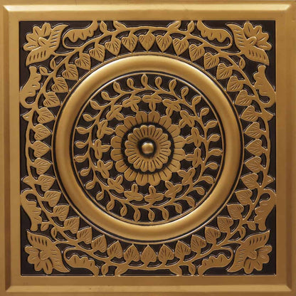 Modern PVC False Ceiling - 60x60 cm Mandala Design