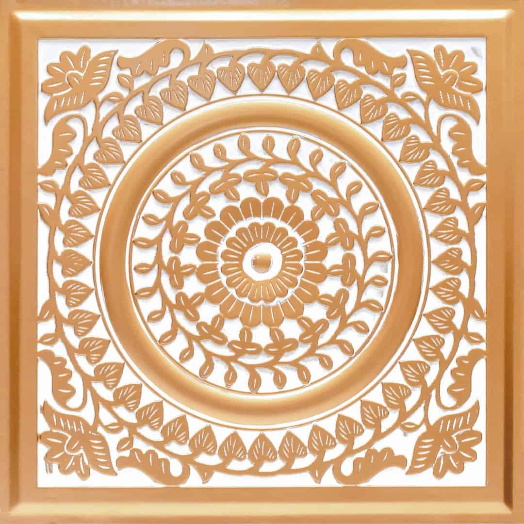 Modern PVC False Ceiling - 60x60 cm Mandala Design