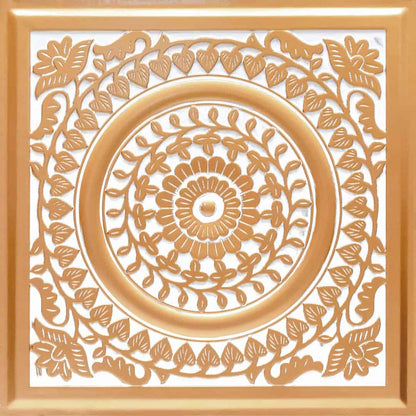 Modern PVC False Ceiling - 60x60 cm Mandala Design