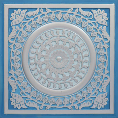 Modern PVC False Ceiling - 60x60 cm Mandala Design