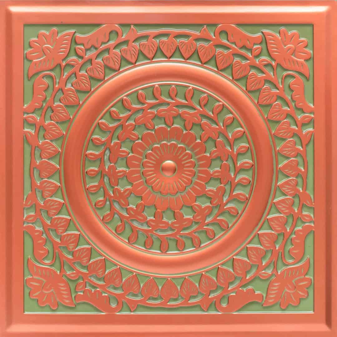 Modern PVC False Ceiling - 60x60 cm Mandala Design