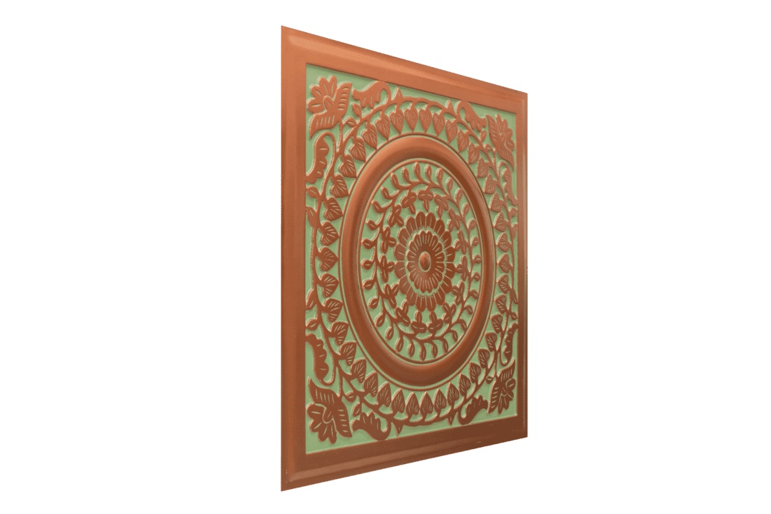 Modern PVC False Ceiling - 60x60 cm Mandala Design