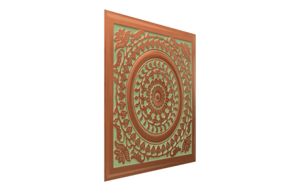 Modern PVC False Ceiling - 60x60 cm Mandala Design