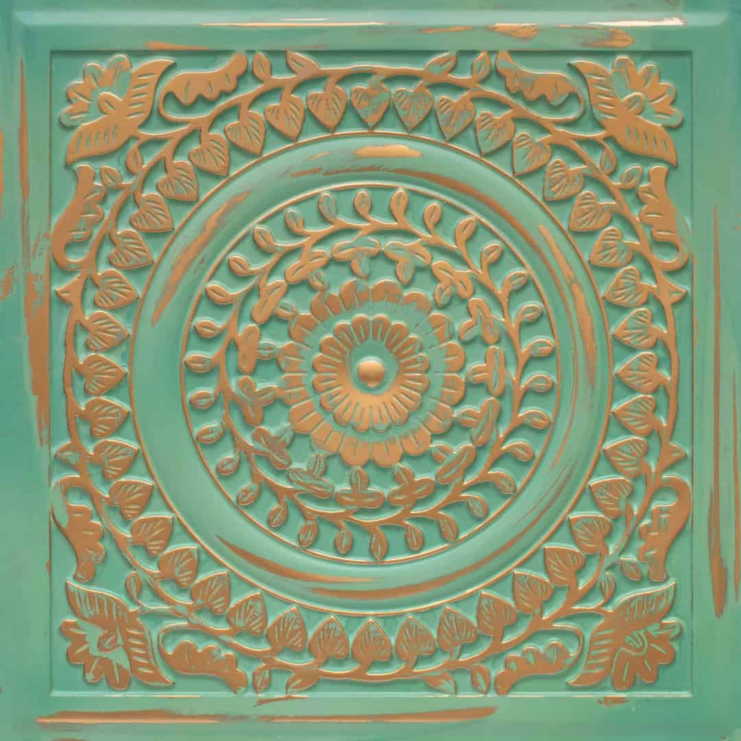 Modern PVC False Ceiling - 60x60 cm Mandala Design