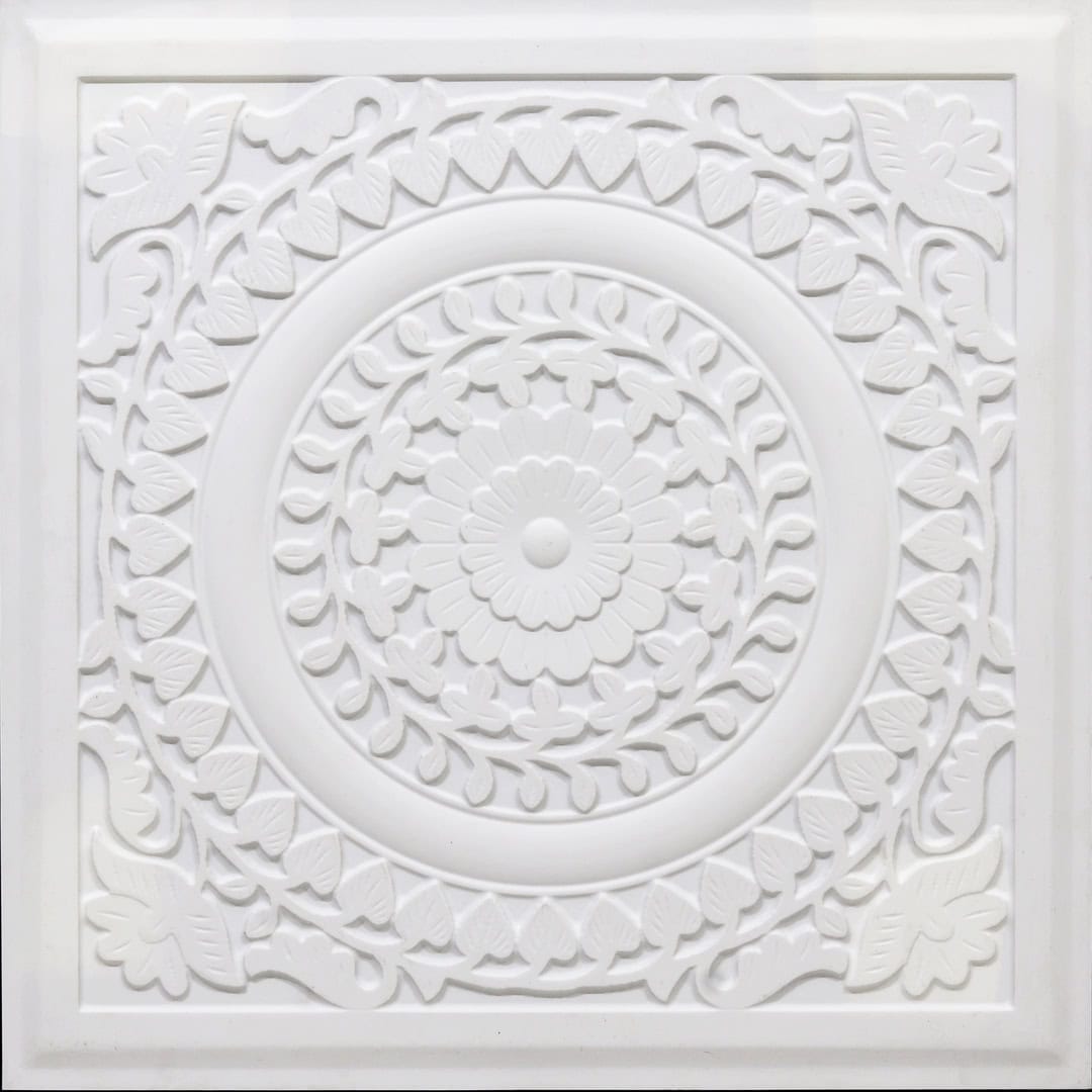 Modern PVC False Ceiling - 60x60 cm Mandala Design