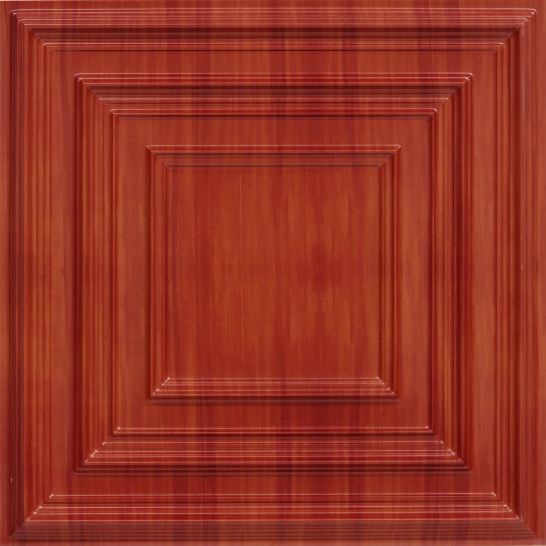 Dark Cherry Color Accent Design PVC Ceiling Panel
