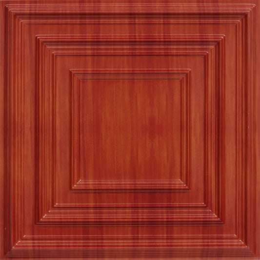 Dark Cherry Color Accent Design PVC Ceiling Panel