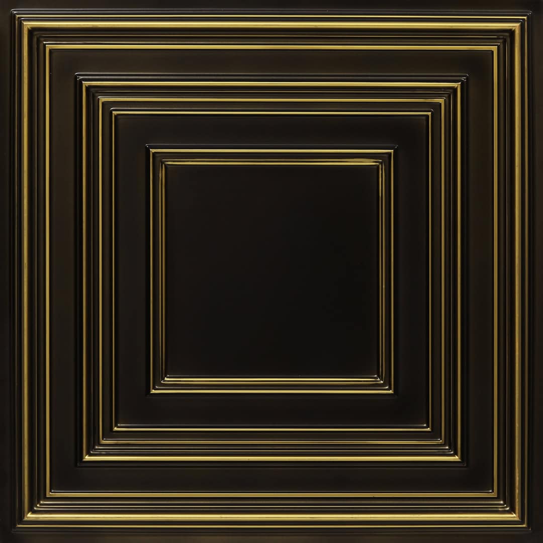 Antique Brass Color Accent Design PVC Ceiling Panel