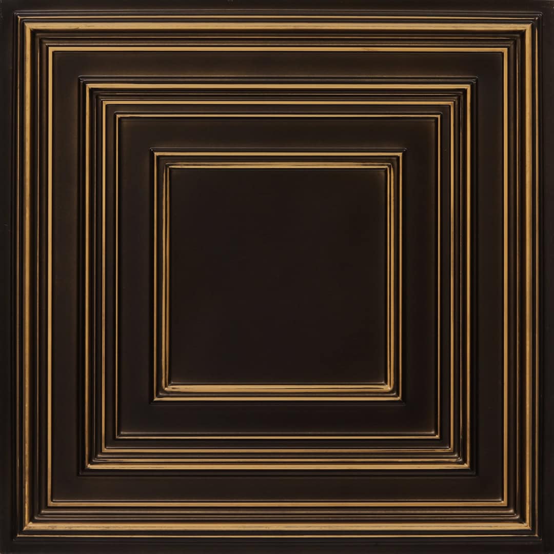 Antique Gold Color Accent Design PVC Ceiling Panel