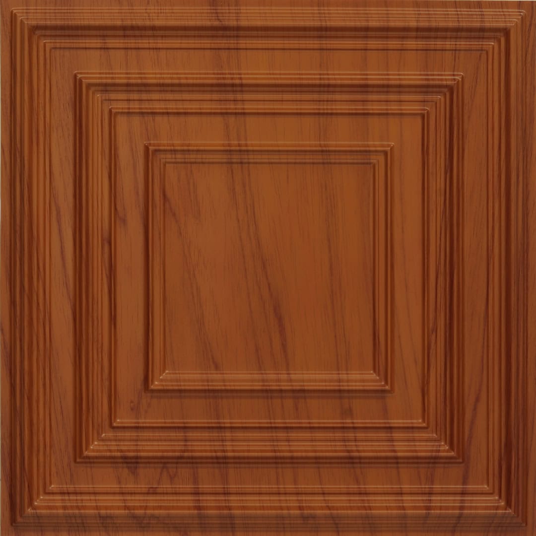 Cherry Wood Color Accent Design PVC Ceiling Panel