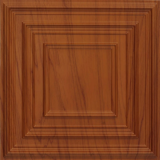 Cherry Wood Color Accent Design PVC Ceiling Panel