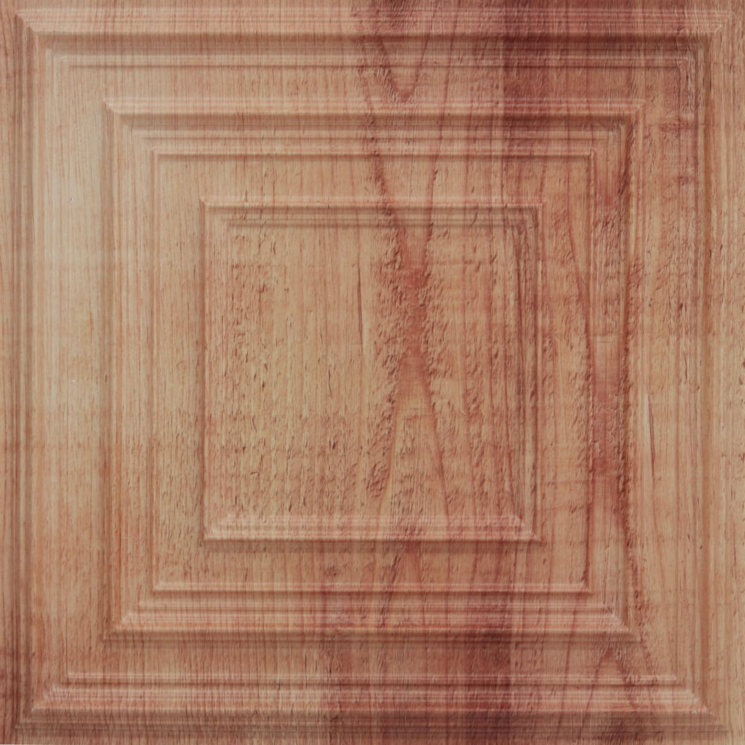 Danish Teak Color Accent Design PVC Ceiling Panel