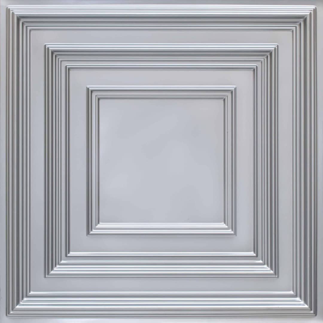 Silver Color Accent Design PVC Ceiling Panel