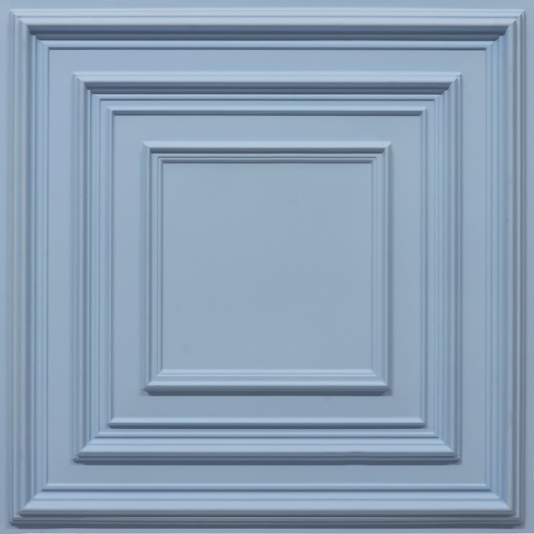 Steel Blue Color Accent Design PVC Ceiling Panel