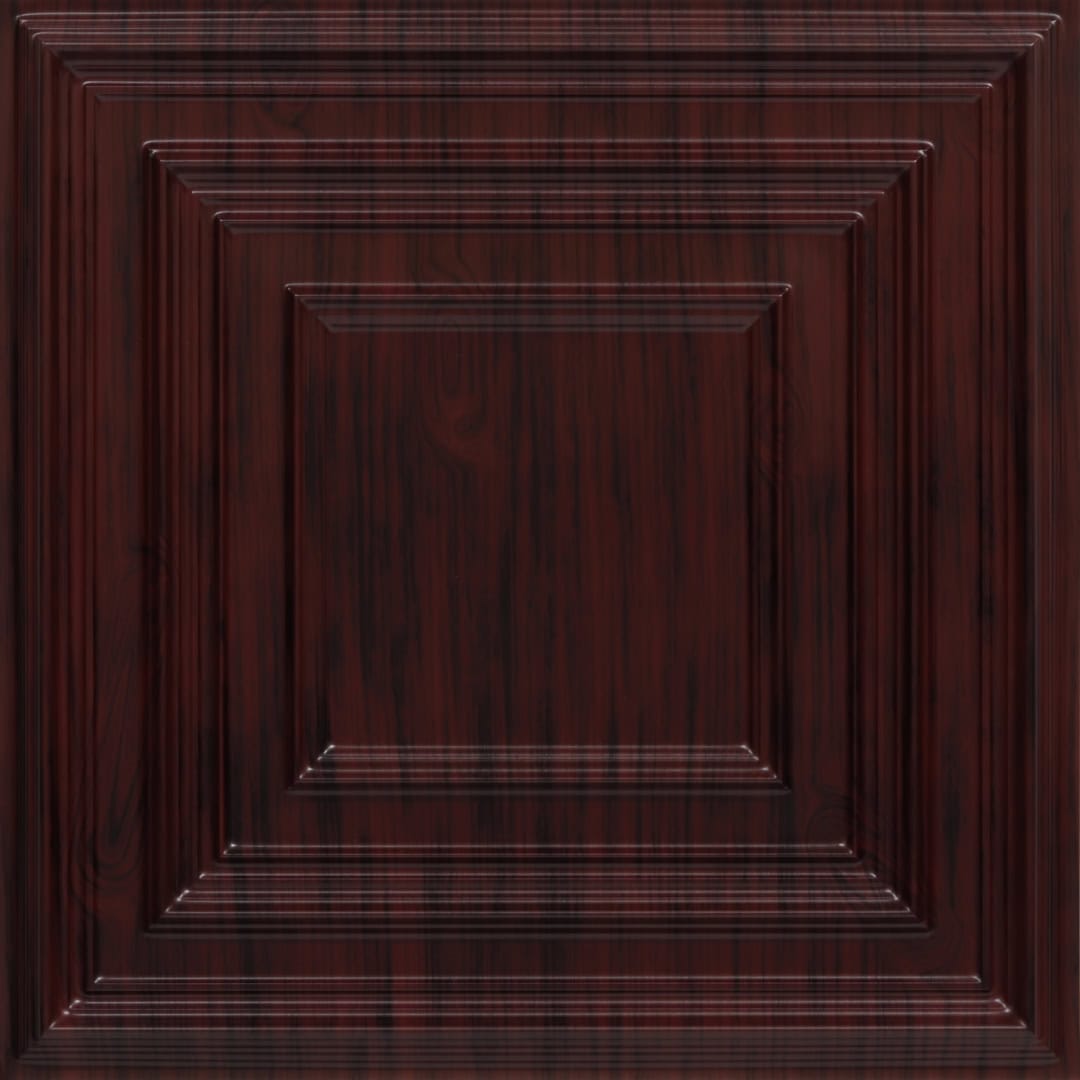 Wood Land Brown Color Accent Design PVC Ceiling Panel