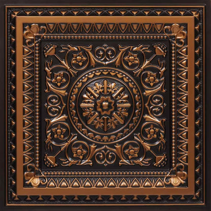 Rajwada Design Antique Copper Color 3d Ceiling Panel