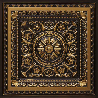 Rajwada Design Antique Gold Color 3d Ceiling Panel